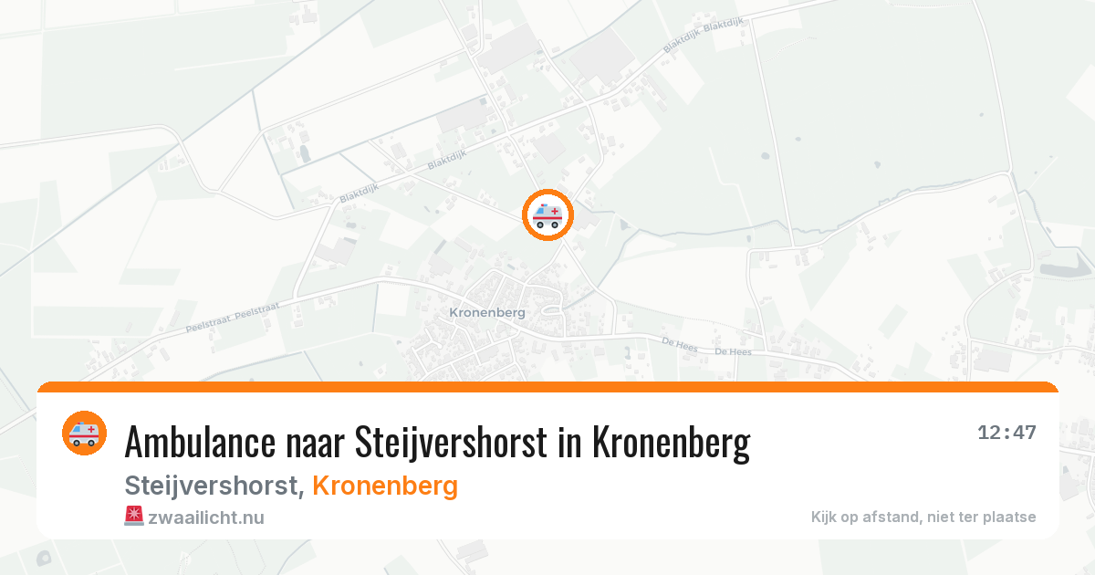Ambulance naar Steijvershorst in Kronenberg — 28 jun 2026