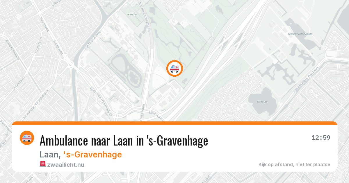 Ambulance naar Laan in 's-Gravenhage — 17 mrt 2026