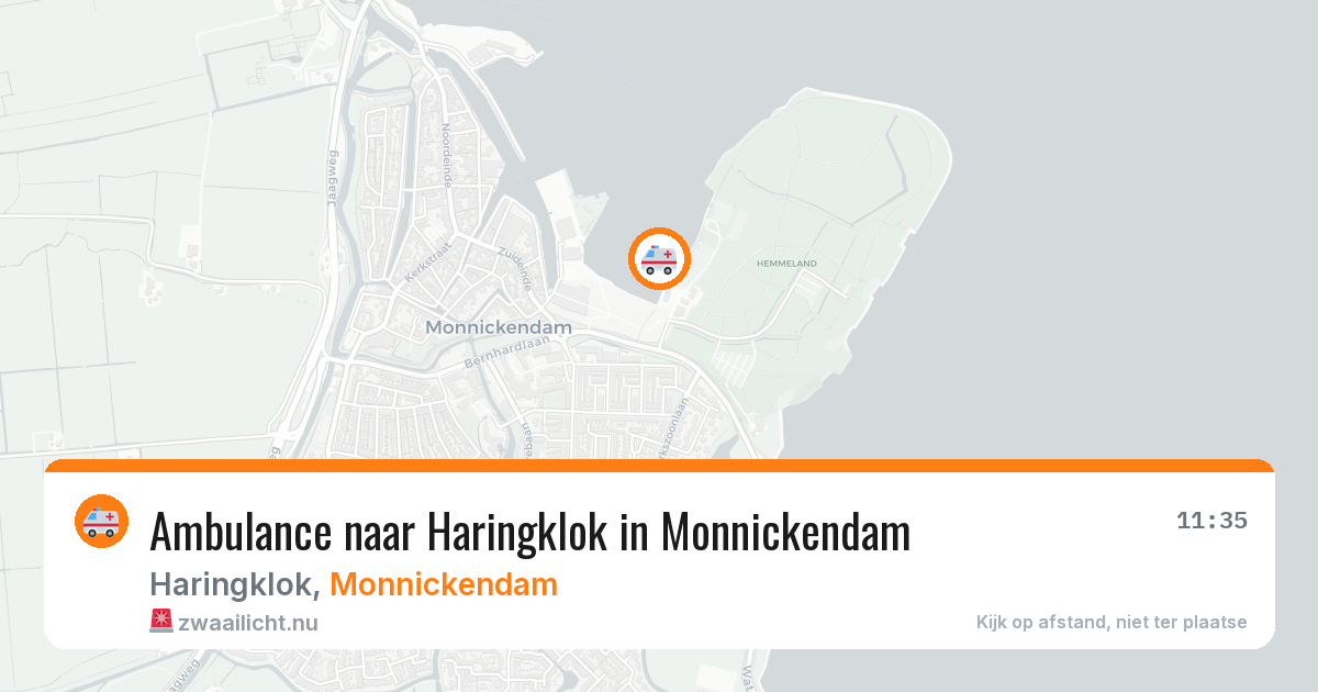 Ambulance naar Haringklok in Monnickendam — 30 mrt 2026