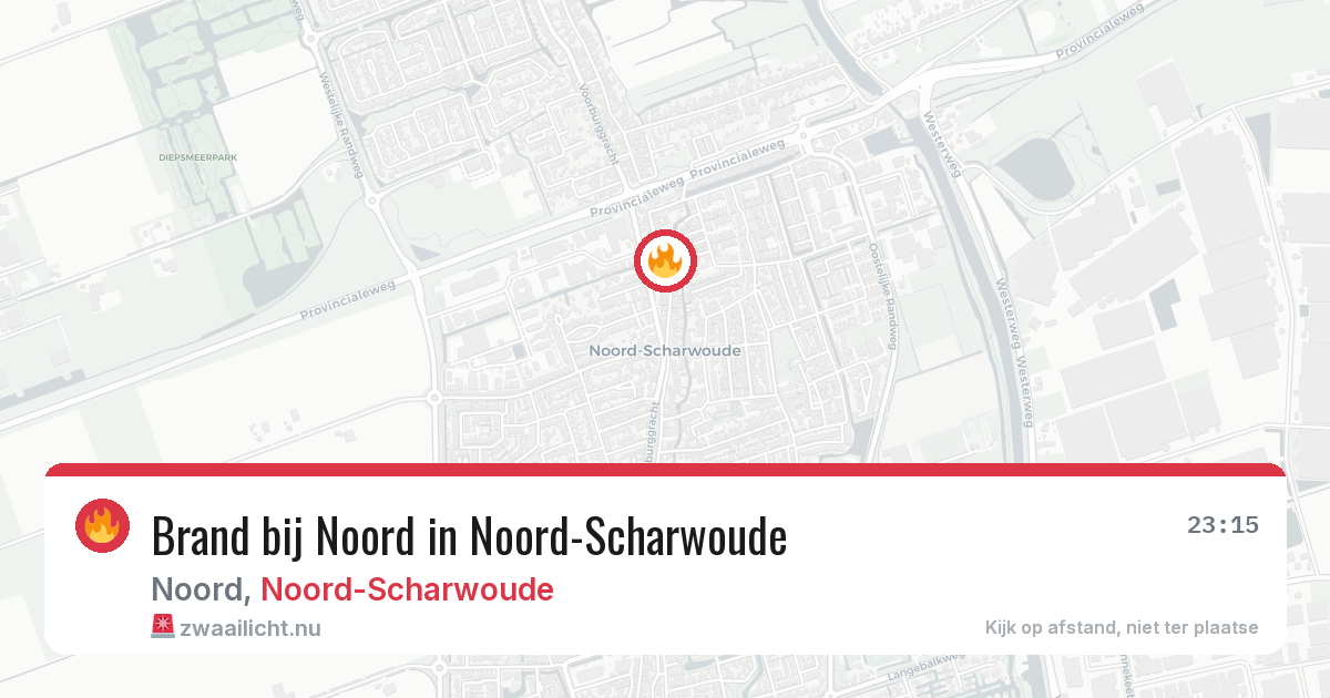 Brand bij Noord in Noord-Scharwoude — 5 mei 2026
