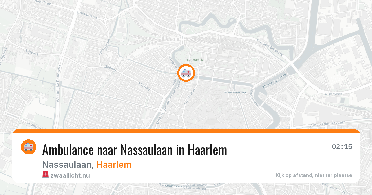 Ambulance naar Nassaulaan in Haarlem — 12 jul 2026
