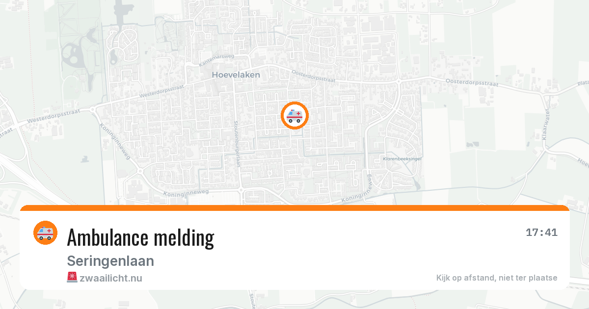 Ambulance melding — 16 jan 2026