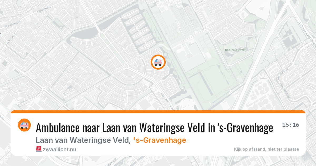Ambulance naar Laan van Wateringse Veld in 's-Gravenhage — 29 mei 2026