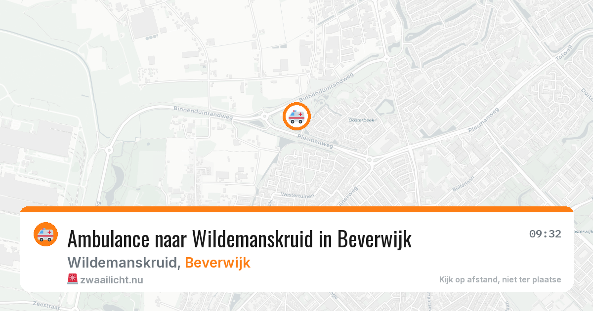 Ambulance naar Wildemanskruid in Beverwijk — 30 mei 2026