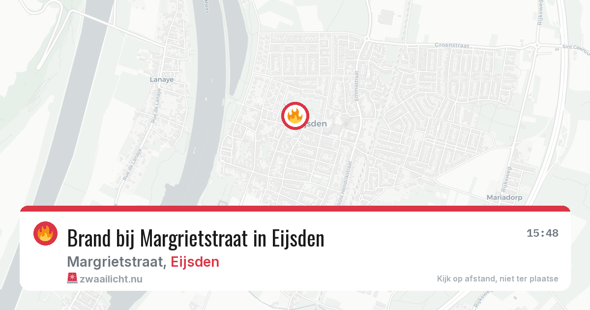 Brand bij Margrietstraat in Eijsden — 4 jun 2026