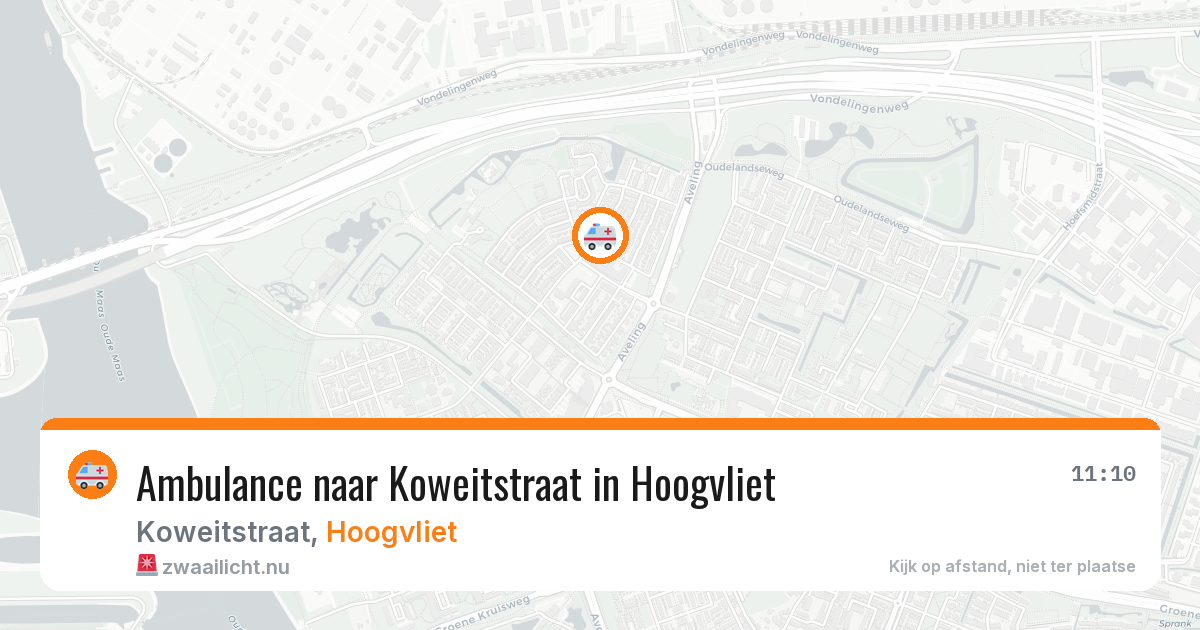 Ambulance naar Koweitstraat in Hoogvliet — 5 jun 2026