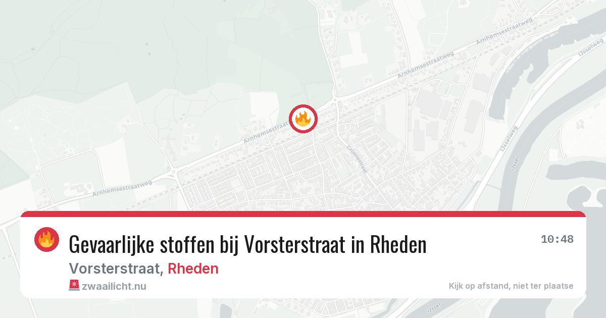 Gevaarlijke stoffen bij Vorsterstraat in Rheden — 28 mrt 2026