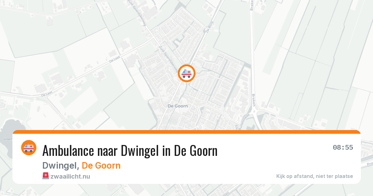Ambulance naar Dwingel in De Goorn — 21 jun 2026