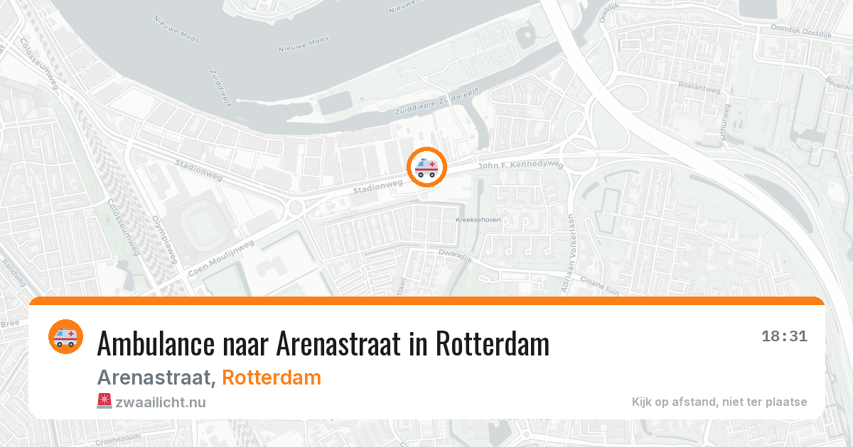 Ambulance naar Arenastraat in Rotterdam — 21 mei 2026