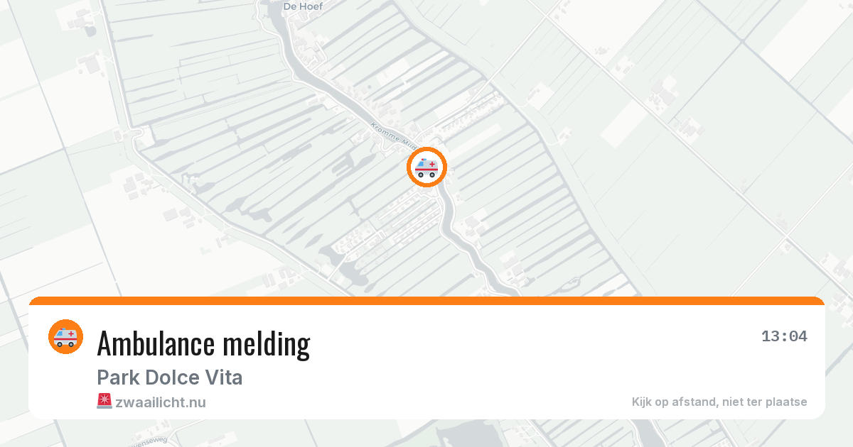 Ambulance melding — 20 jul 2026