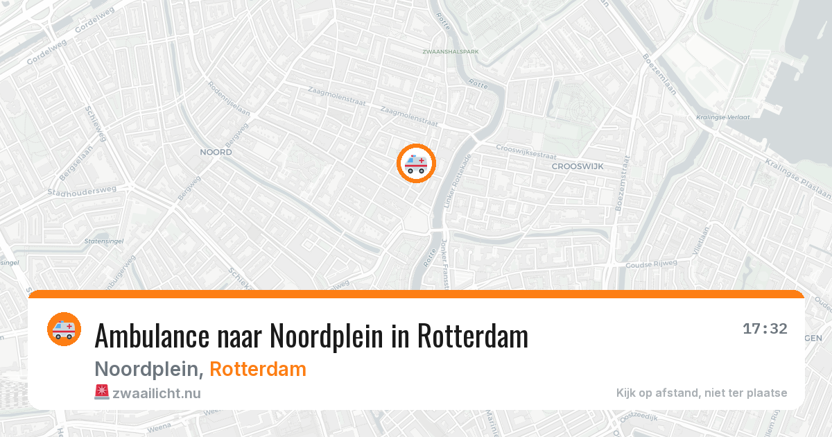 Ambulance naar Noordplein in Rotterdam — 13 jul 2026