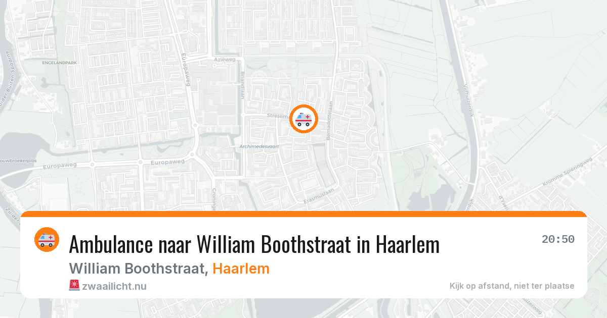 Ambulance naar William Boothstraat in Haarlem — 23 jul 2026