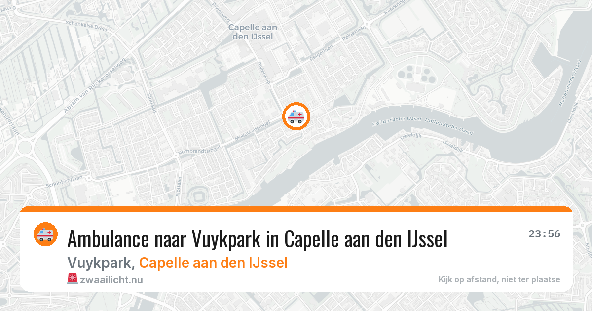 Ambulance naar Vuykpark in Capelle aan den IJssel — 31 mei 2026