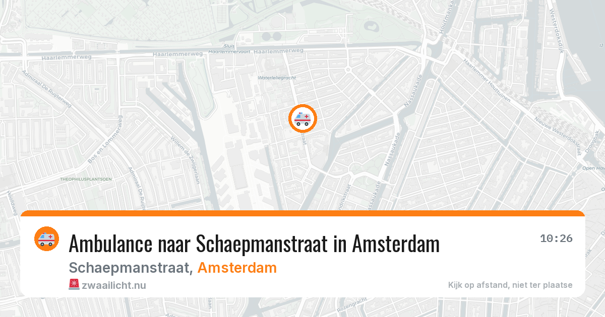 Ambulance naar Schaepmanstraat in Amsterdam — 6 jun 2026