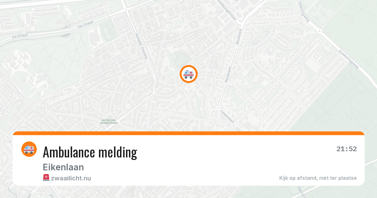 Ambulance melding — 16 jan 2026