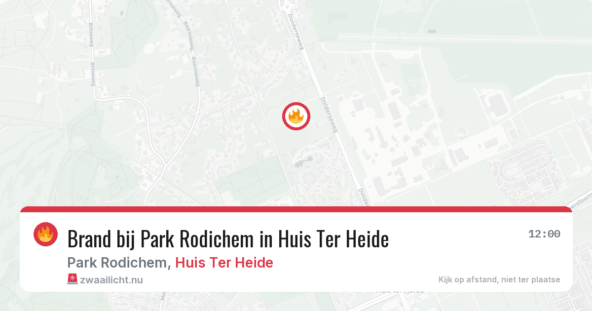 Brand bij Park Rodichem in Huis Ter Heide — 10 jul 2026