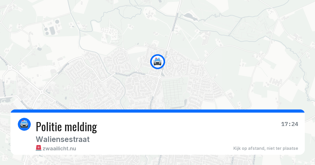Politie melding — 1 jul 2026