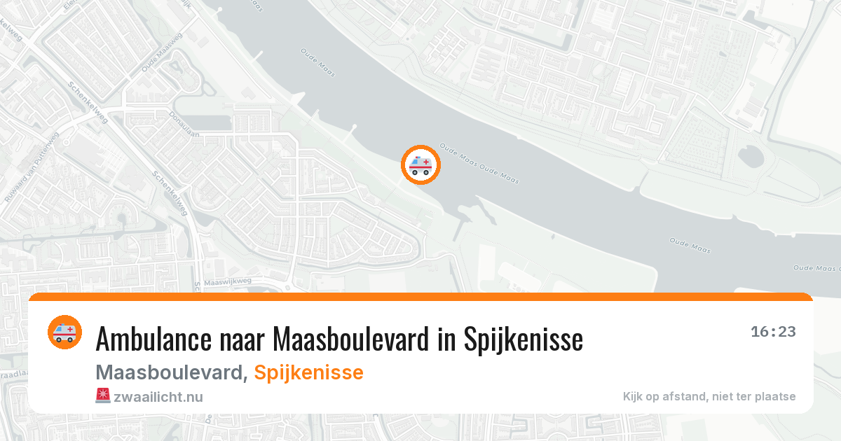 Ambulance naar Maasboulevard in Spijkenisse — 17 jul 2026