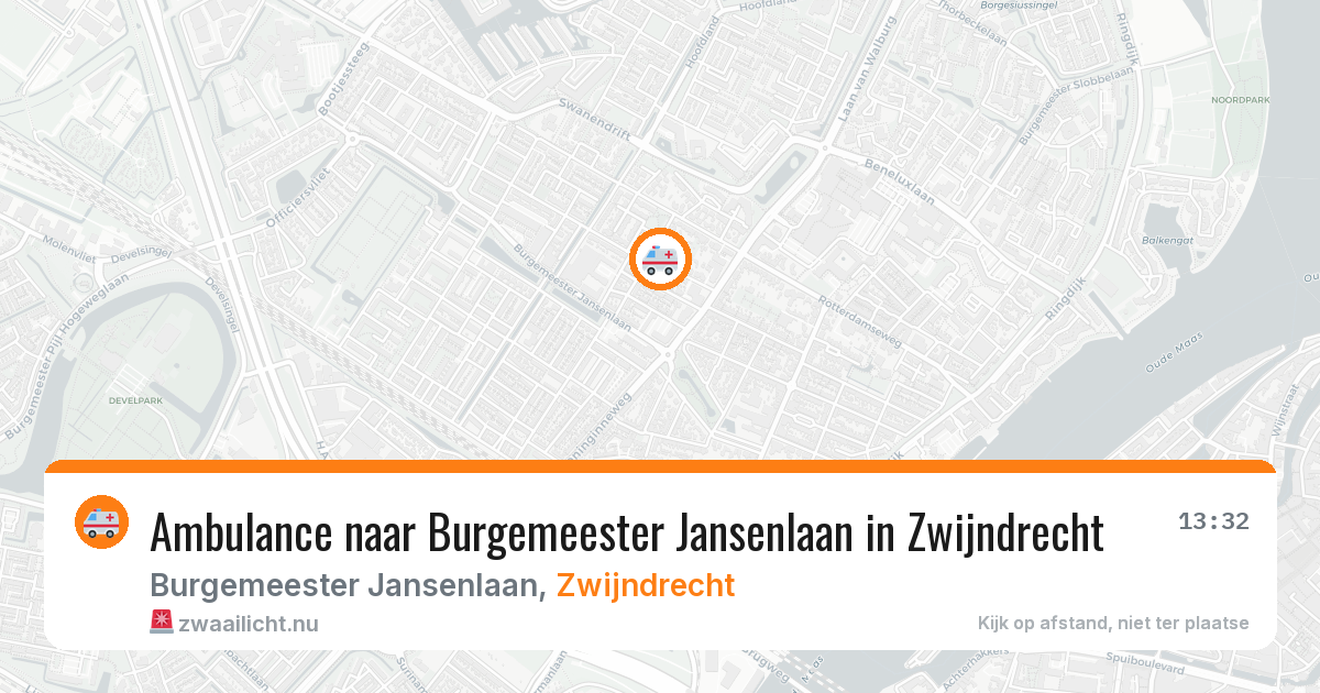 Ambulance naar Burgemeester Jansenlaan in Zwijndrecht — 17 jul 2026
