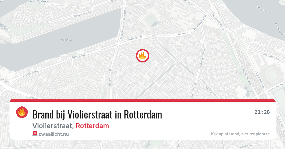 Brand bij Violierstraat in Rotterdam — 30 mei 2026