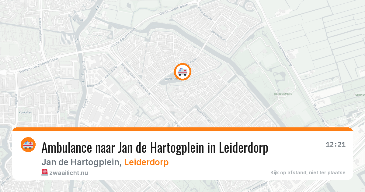 Ambulance naar Jan de Hartogplein in Leiderdorp — 11 jul 2026