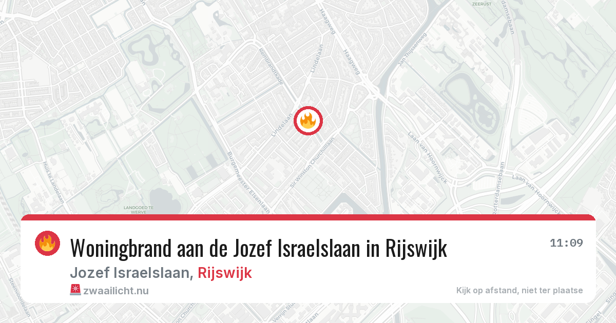 Woningbrand aan de Jozef Israelslaan in Rijswijk — 1 apr 2026