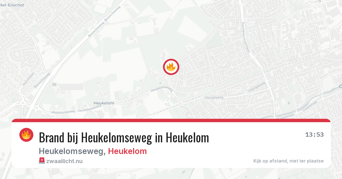 Brand bij Heukelomseweg in Heukelom — 15 jul 2026