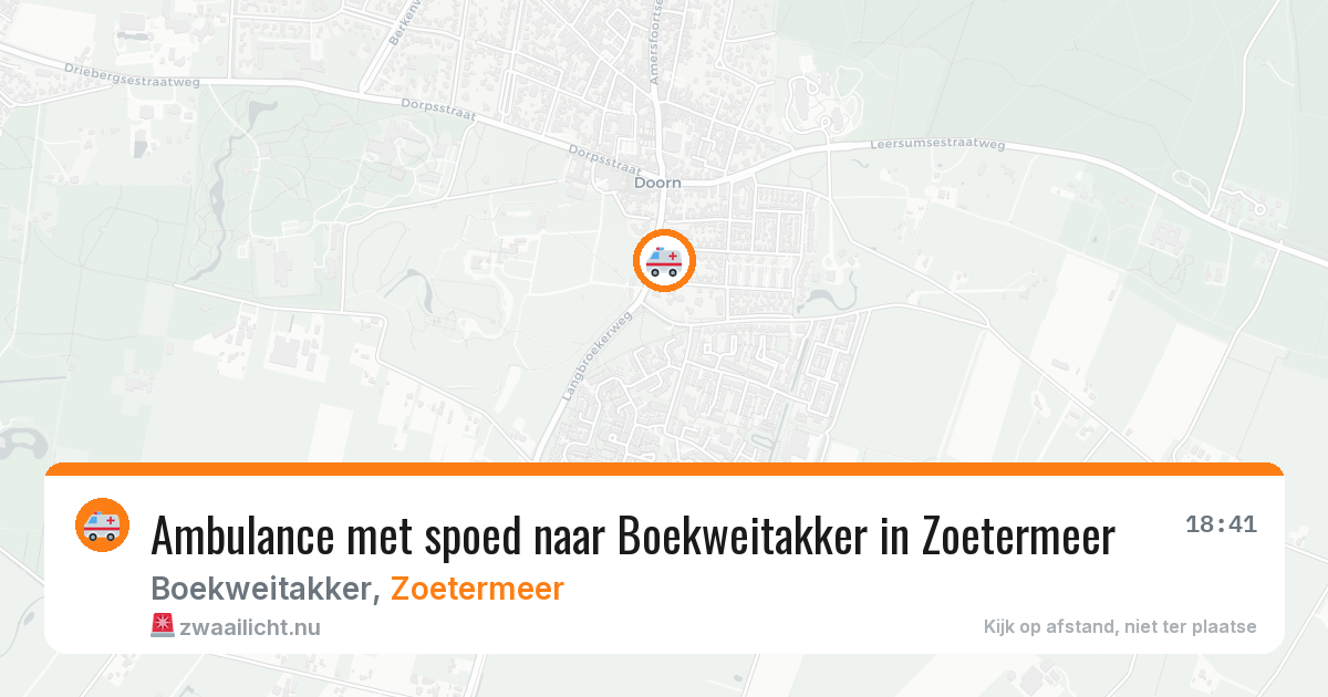 Ambulance met spoed naar Boekweitakker in Zoetermeer — 23 jan 2026