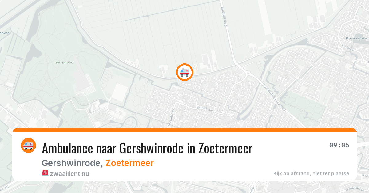 Ambulance naar Gershwinrode in Zoetermeer — 11 jul 2026
