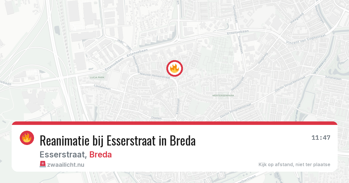 Reanimatie bij Esserstraat in Breda — 2 apr 2026