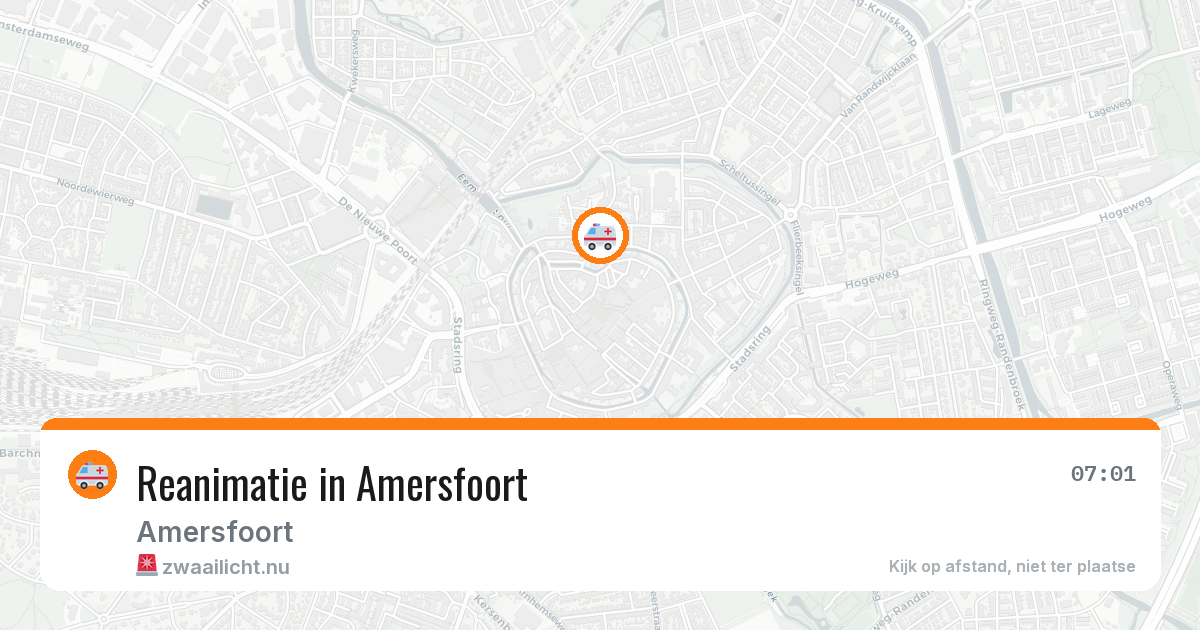 Reanimatie in Amersfoort — 26 jul 2026
