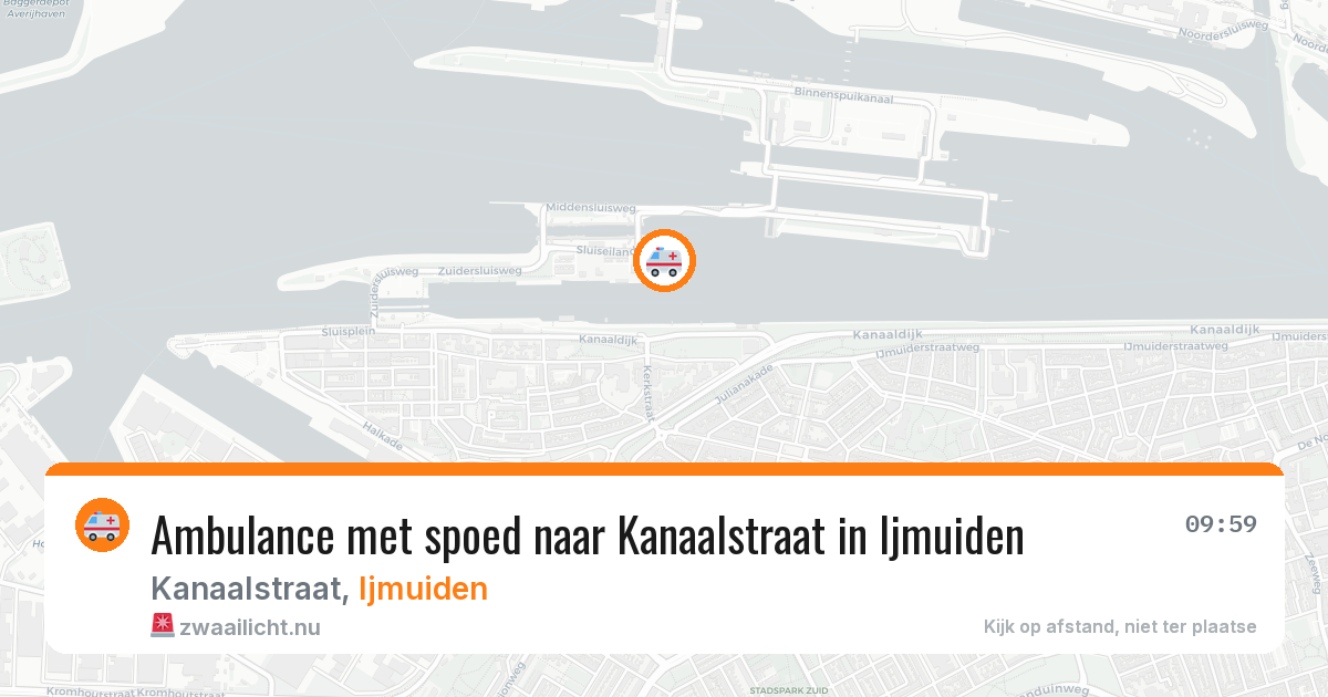 Ambulance met spoed naar Kanaalstraat in Ijmuiden — 23 jul 2026