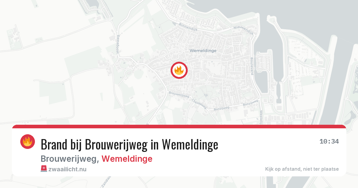 Brand bij Brouwerijweg in Wemeldinge — 24 jul 2026