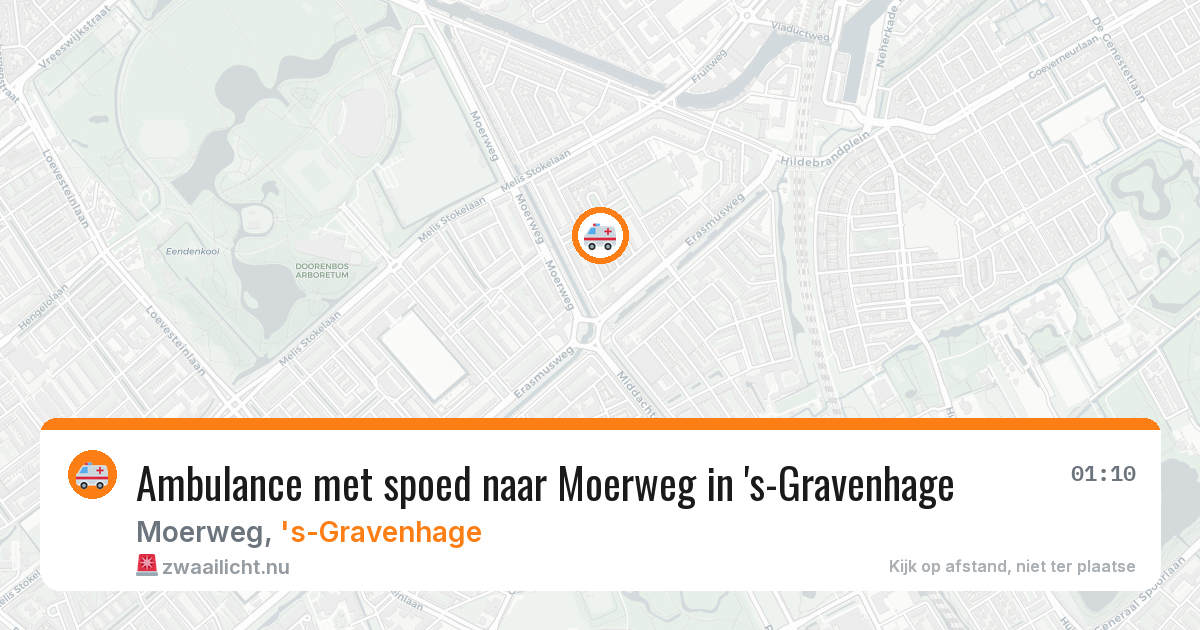 Ambulance met spoed naar Moerweg in 's-Gravenhage — 11 jul 2026