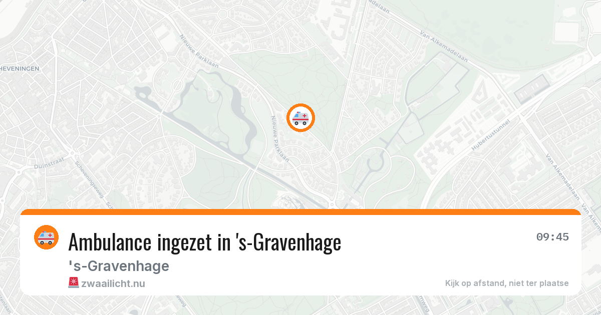 Ambulance ingezet in 's-Gravenhage — 20 mrt 2026