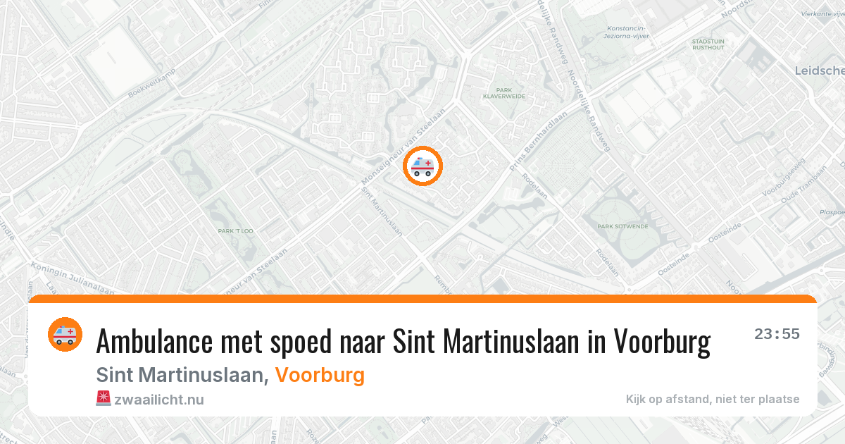 Ambulance met spoed naar Sint Martinuslaan in Voorburg — 31 jan 2026