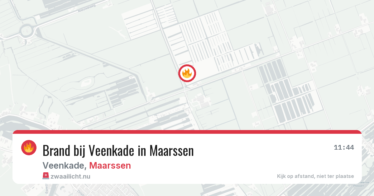 Brand bij Veenkade in Maarssen — 21 jul 2026