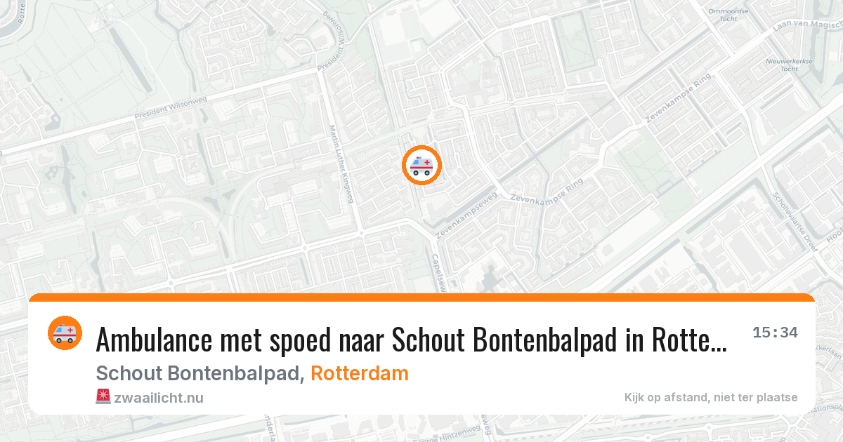 Ambulance met spoed naar Schout Bontenbalpad in Rotterdam — 21 jul 2026