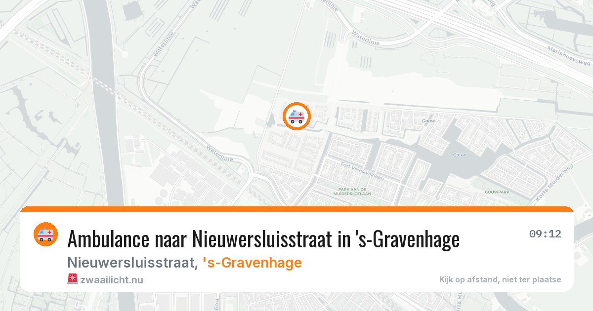 Ambulance naar Nieuwersluisstraat in 's-Gravenhage — 3 mrt 2026