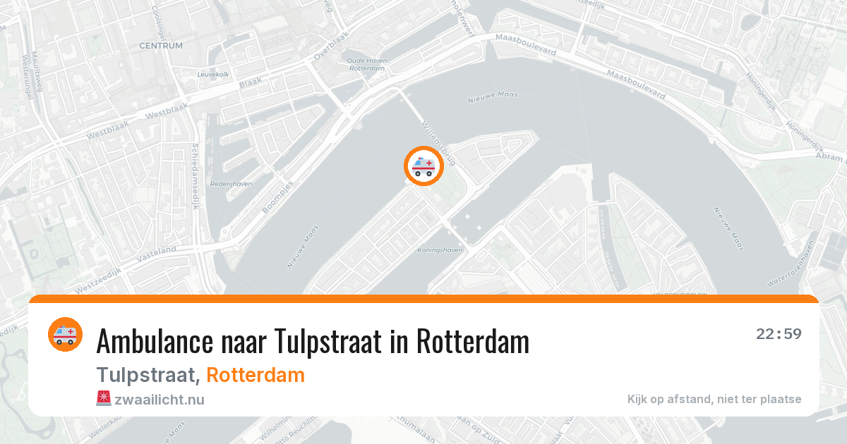 Ambulance naar Tulpstraat in Rotterdam — 26 mrt 2026