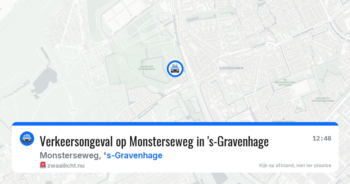 Verkeersongeval op Monsterseweg in 's-Gravenhage — 15 jul 2026
