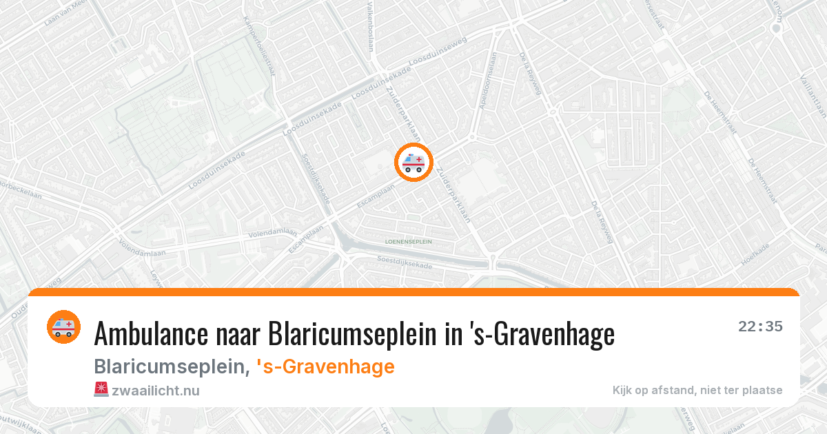 Ambulance naar Blaricumseplein in 's-Gravenhage — 7 jun 2026