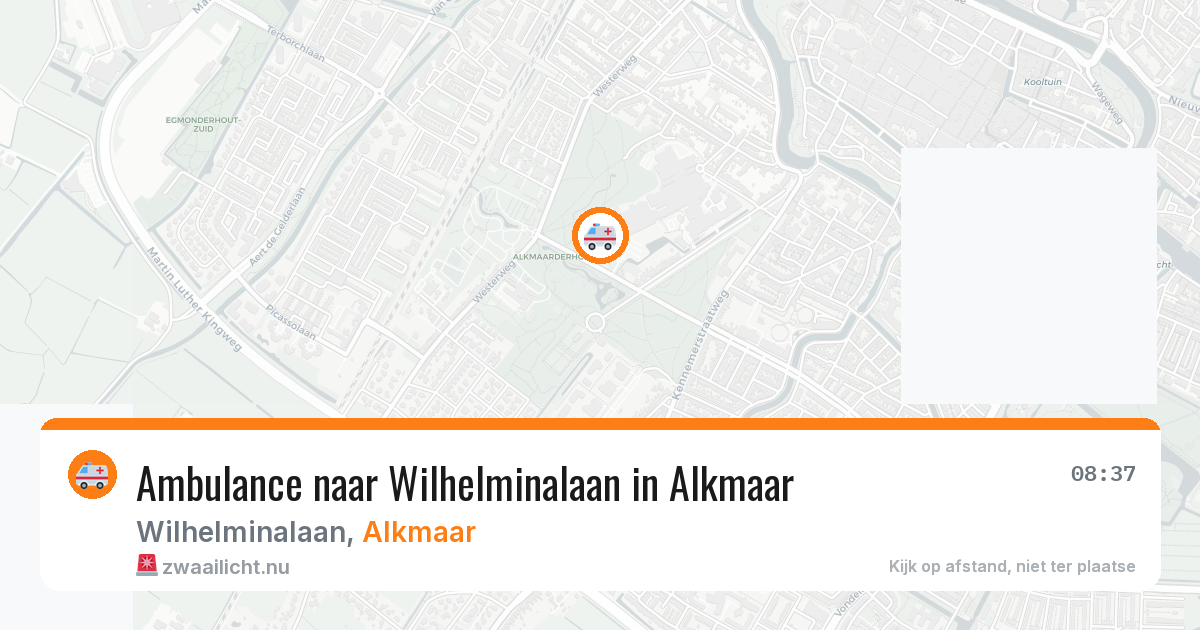 Ambulance naar Wilhelminalaan in Alkmaar — 10 jul 2026