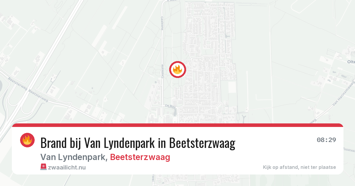 Brand bij Van Lyndenpark in Beetsterzwaag — 28 jun 2026