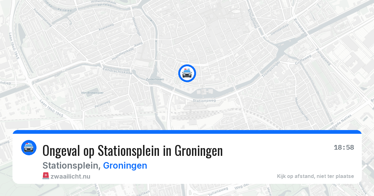 Ongeval op Stationsplein in Groningen — 22 mei 2026