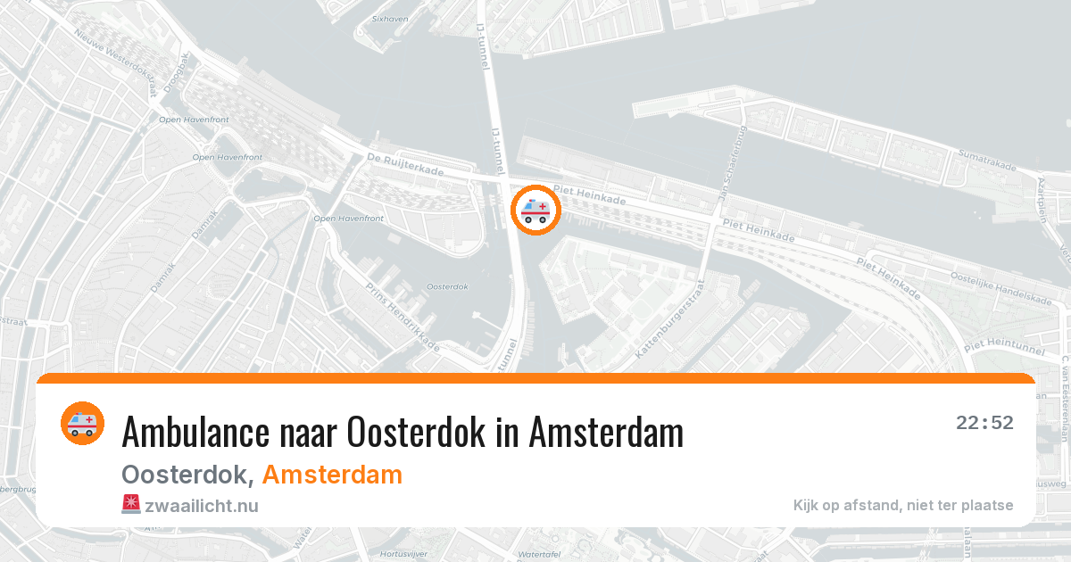Ambulance naar Oosterdok in Amsterdam — 5 apr 2026