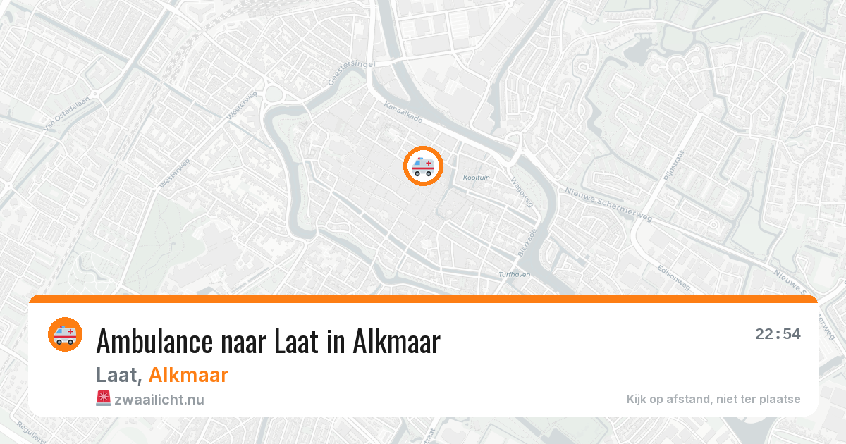 Ambulance naar Laat in Alkmaar — 12 jul 2026
