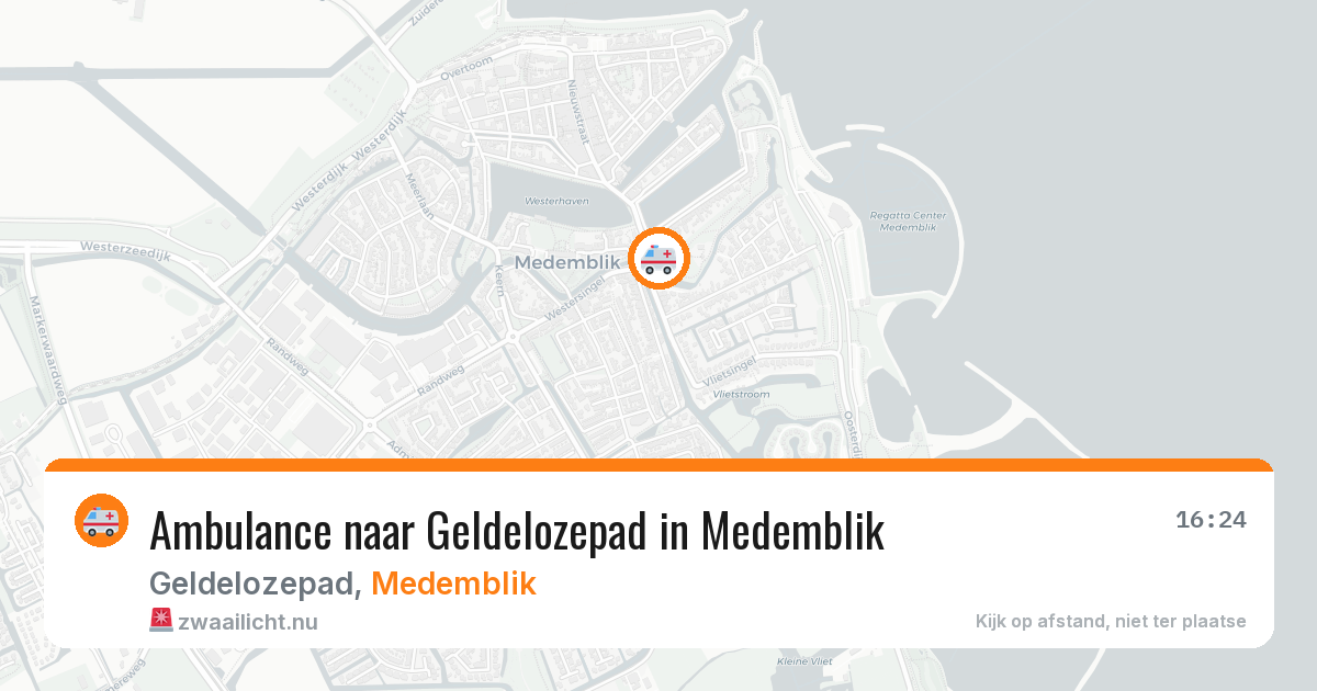 Ambulance naar Geldelozepad in Medemblik — 7 jul 2026