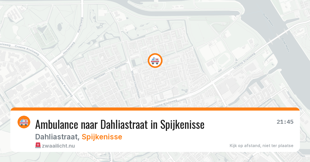 Ambulance naar Dahliastraat in Spijkenisse — 22 jul 2026