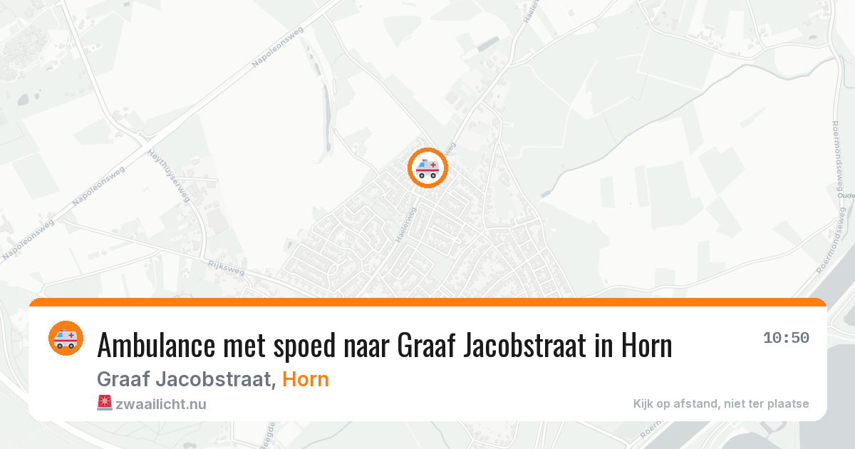 Ambulance met spoed naar Graaf Jacobstraat in Horn — 25 jan 2026